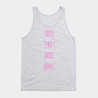 Coffee Thrift Repeat Tank Top